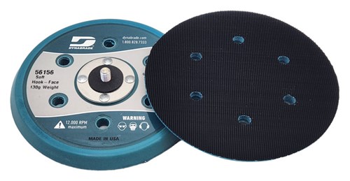 6" (152 mm) Dia. Vacuum Disc Pad, Hook-Face, Short Nap