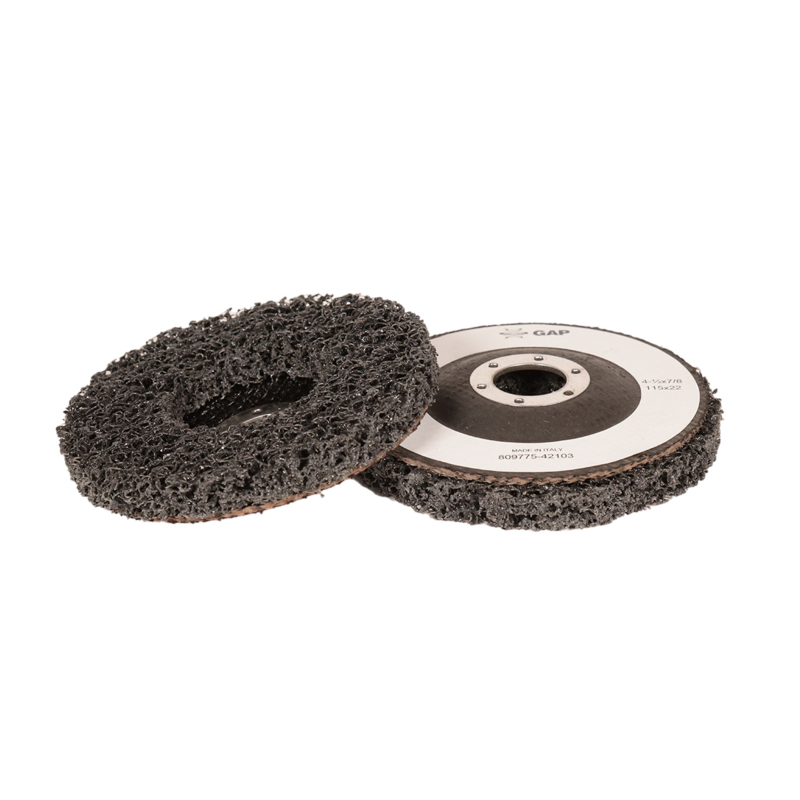 Disque DynaStrip de type 27, grain extra-gros, diamètre 4-1/2" (114 mm) x épaisseur 7/8", avec support en fibre de verre