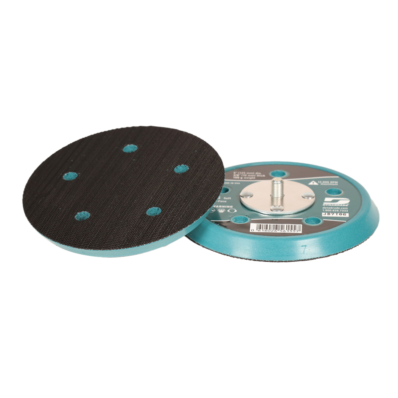 Disque d'aspiration de 5" (127 mm) de diamètre, surface à crochets, poils courts