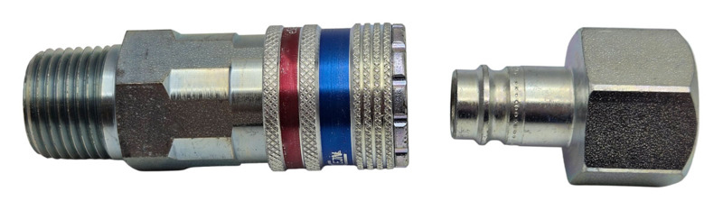 1/2" Male Coupler with 1/2" Female Plug Assembly