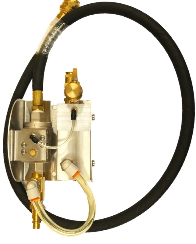 Pneumatic Remote Start/Stop Kit with Plate & Connecting Air Hose