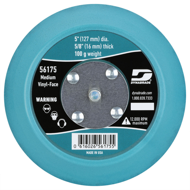 5" (127 mm) Dia. Non-Vacuum Disc Pad, Vinyl-Face