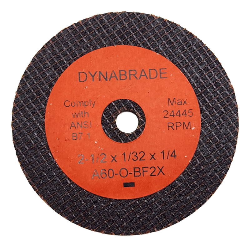 2-1/2" (64 mm) Dia. x 1/32" (1 mm) x 1/4" (6 mm) A60-O Type-1 DynaCut Cut-Off Wheel