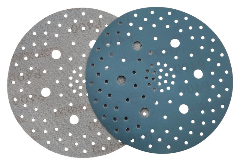 6" (152 mm) Dia. x 400 Grit A/O Hook Multi-Hole Vacuum Film-Backed DynaCut Disc