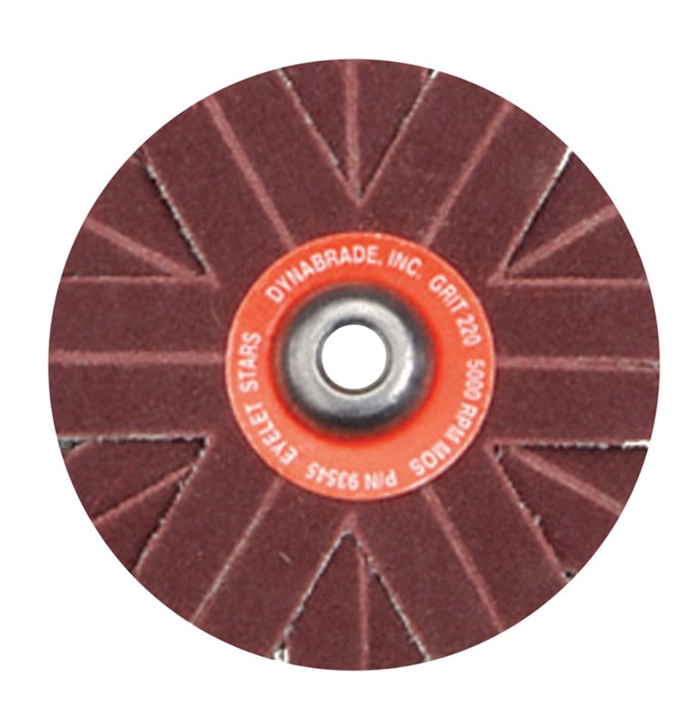 1" (25 mm) Dia. 120 Grit A/O Eyelet Sanding Star