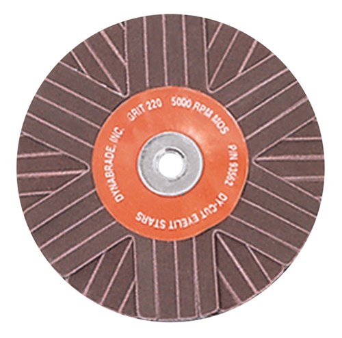 3" (76 mm) Dia. 120 Grit A/O Eyelet Sanding Star