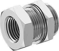 Bulkhead, 1/4 NPT x 1/4 NPT
