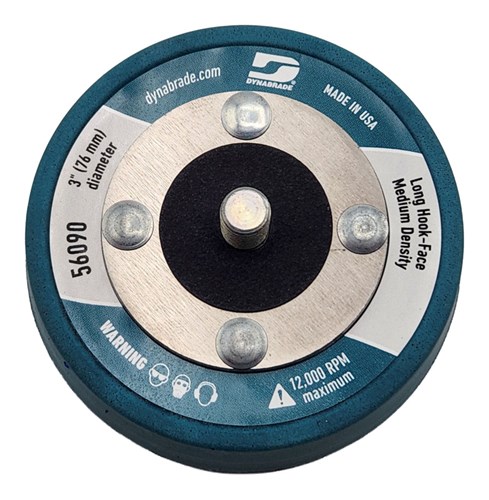 Disque de polissage sans aspiration, diamètre 3" (76 mm), à crochets, à poils longs