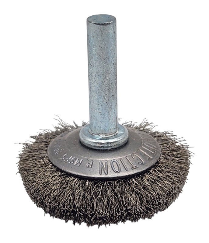 Concave Brush 1-1/2" (38 mm) Dia. x .006 x 3/8" Stainless Steel
