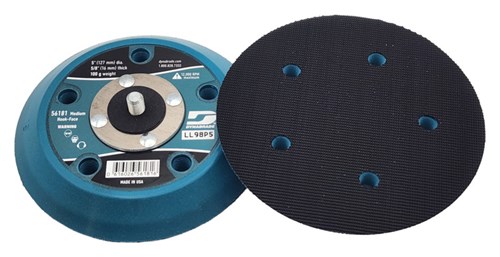 5" (127 mm) Dia. Vacuum Disc Pad, Hook-Face, Short Nap