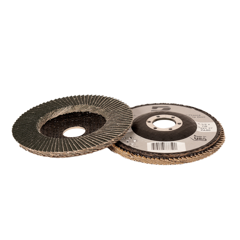 Disque à lamelles DynaCut de type 27, grain 80, épaisseur 7/8", diamètre 4-1/2" (114 mm), avec renfort en fibre de verre