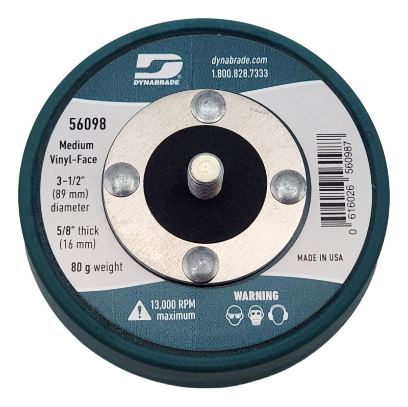 3-1/2" (89 mm) Dia. Non-Vacuum Disc Pad, Vinyl-Face