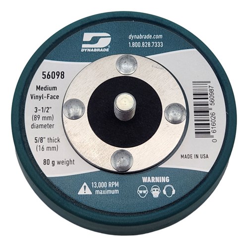 3-1/2" (89 mm) Dia. Non-Vacuum Disc Pad, Vinyl-Face