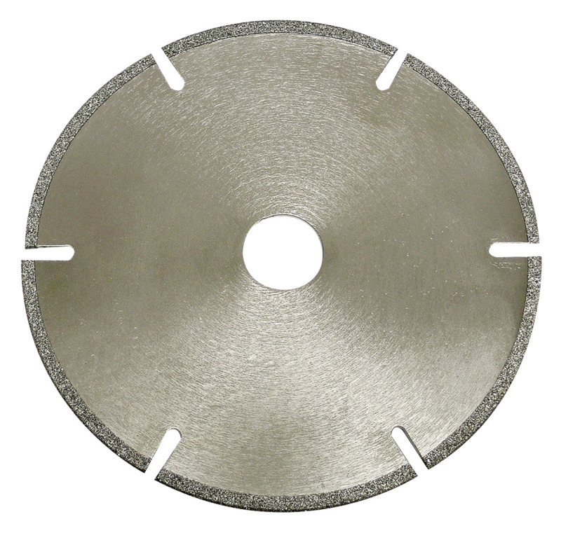 3" (76 mm) Dia. x 3/8" (9.53 mm) CH 40/50 Grit Gulleted/Slotted Diamond Cut-Off Wheel