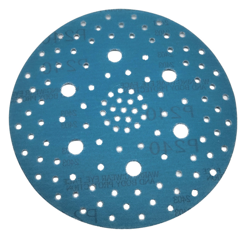 6" (152 mm) Dia. x 240 Grit A/O Hook Multi-Hole Vacuum Film-Backed DynaCut Disc