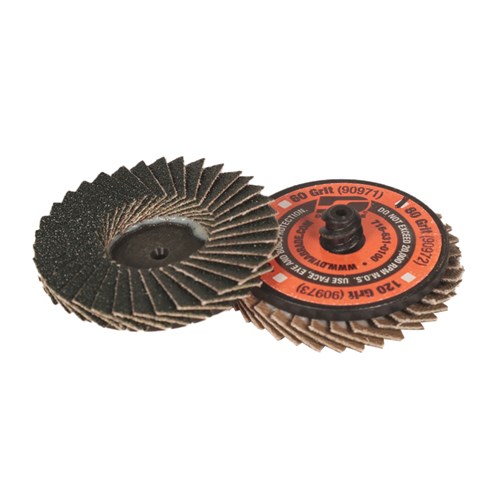 Disque à lamelles DynaCut à fixation par verrouillage, sans aspiration, grain 80, diamètre 2" (51 mm), A/Z
