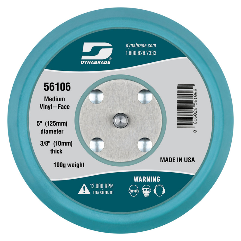 5" (127 mm) Dia. Non-Vacuum Disc Pad, Vinyl-Face