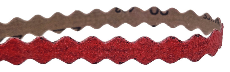 1/2"  W x 24"  L 80 Grit Ceramic Scalloped Edge Belt