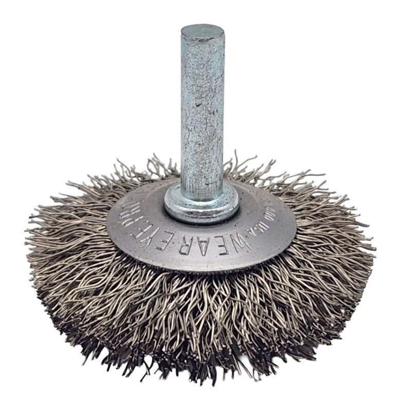 Concave Brush 2" (51 mm) Dia. x .014 x 1/2" Stainless Steel