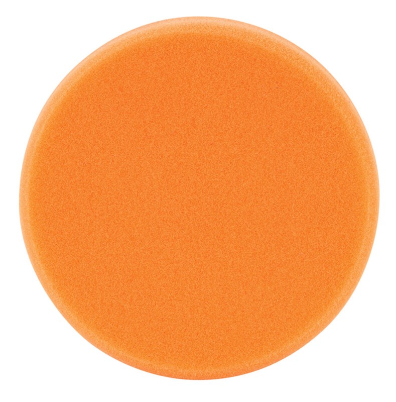 5-1/2" Dynacut Orange Foam Flat Face Polishing Pad, Hook and Loop