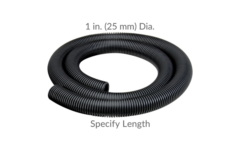 1" Static Conductive Hose, Black