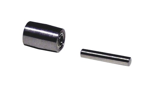 Ensemble de roue de contact, diamètre 1/4", largeur 3/8", diamètre intérieur 3/16", face bombée, acier