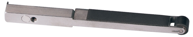 Ensemble de bras de contact, diamètre 7/16" x largeur 3/8", roue en caoutchouc, avec plateau de 1/2" (13 mm) de largeur