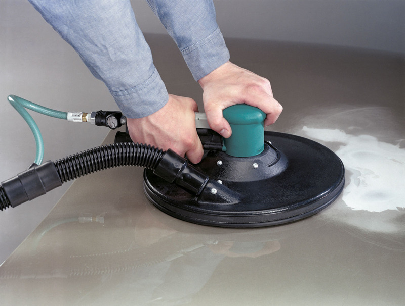 11" (279 mm) Dia. Two-Hand Gear-Driven Sander, Central Vacuum