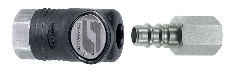 1/4"  Female Composite-Style Coupler with 1/4" Female Plug Assembly