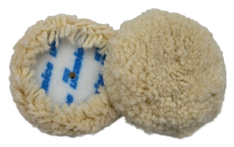 3" Supercut Wool Polishing Pad, Hook & Loop