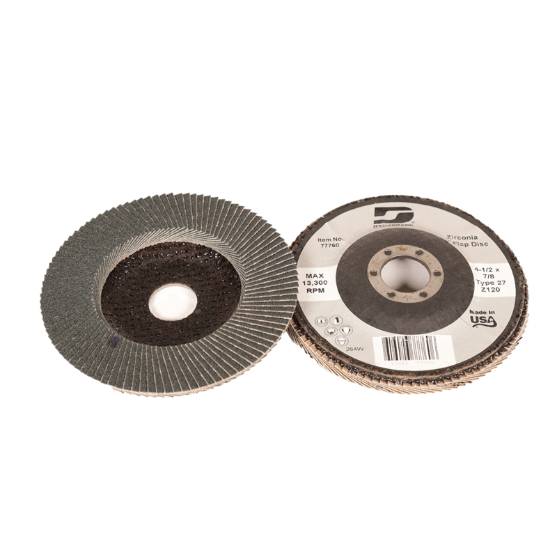 Disque à lamelles DynaCut de type 27, grain 120, diamètre 4-1/2" (114 mm), épaisseur 7/8", avec renfort en fibre de verre