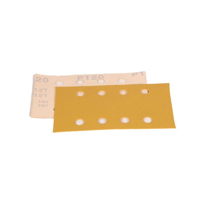 81 mm W x 133 mm L 120 Grit A/O Vacuum Hook-Face DynaCut Sheet
