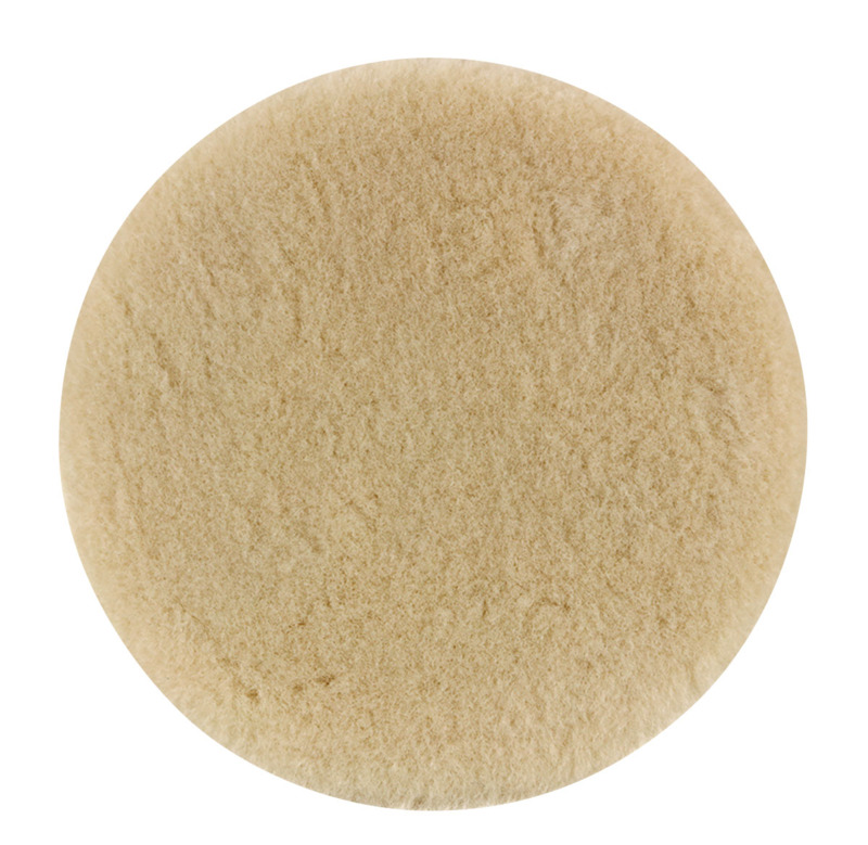 6-1/2" Dynacut Top Wool Polishing Pad, Hook and Loop