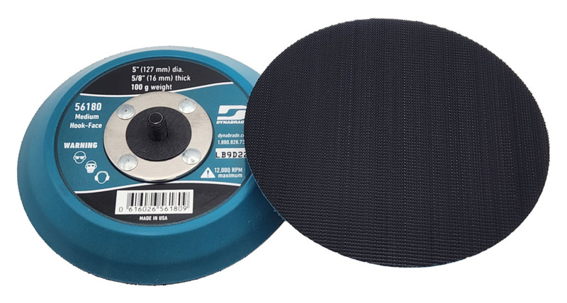 5" (127 mm) Dia. Non-Vacuum Disc Pad, Hook-Face, Short Nap