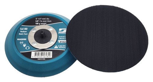 5" (127 mm) Dia. Non-Vacuum Disc Pad, Hook-Face, Short Nap
