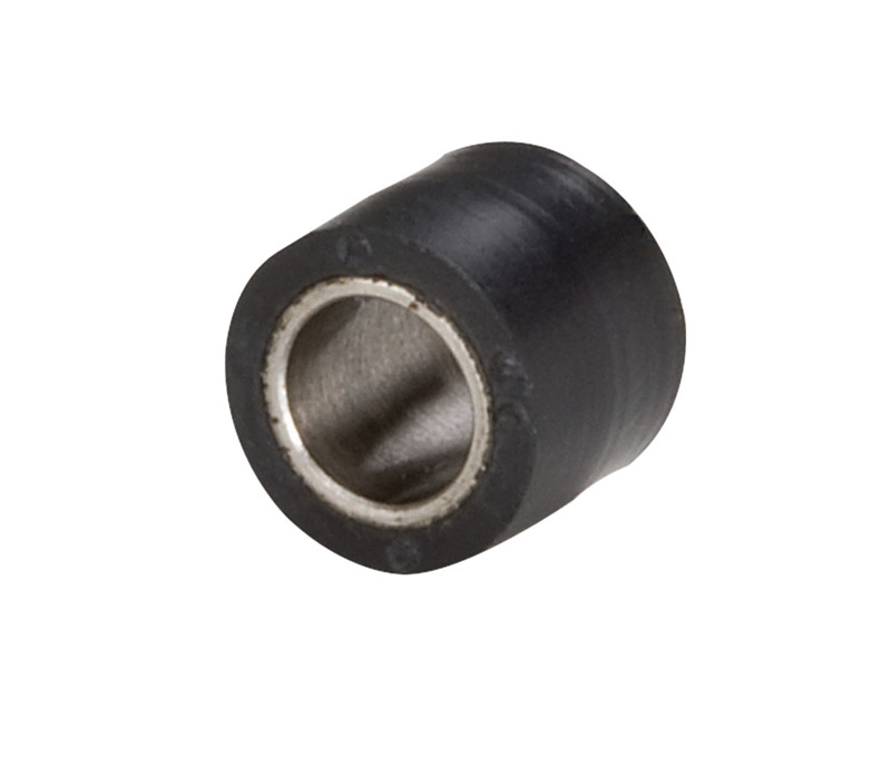 Contact Wheel, 7/16" Dia. x 3/8" W x 1/4" I.D., Crown Face, 70 Duro Rubber
