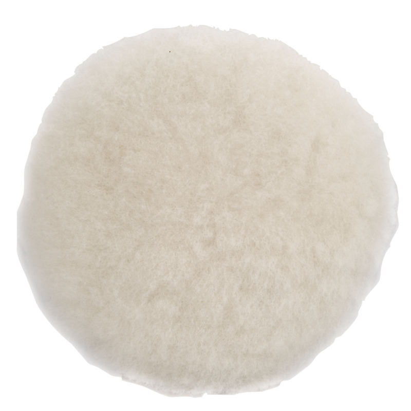 3" (76 mm) Dia. Polishing Pad, Natural Sheepskin Wool