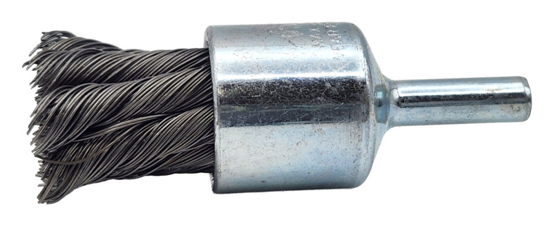 Knot Wire End Brush 3/4" (19 mm) Dia. x .014 x 7/8" Steel