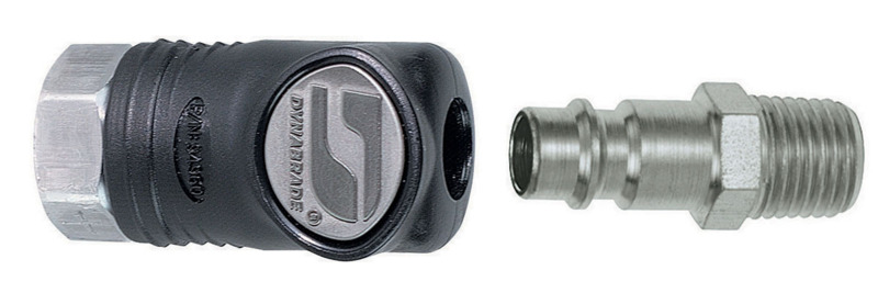 1/4" Female Composite-Style Coupler w/ 1/4" Male Plug Assy