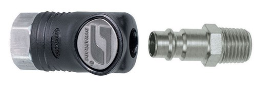1/4" Female Composite-Style Coupler w/ 1/4" Male Plug Assy