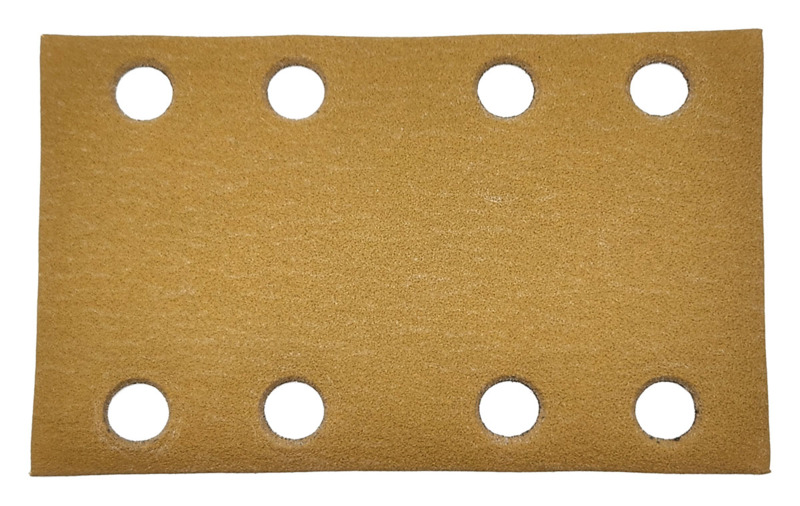 81 mm W x 133 mm L 150 Grit A/O Vacuum Hook-Face DynaCut Sheet