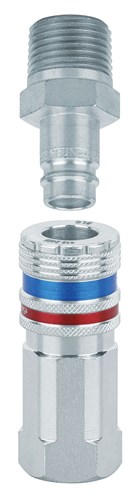 1/2" Female Coupler with 1/2" Male Plug Assembly