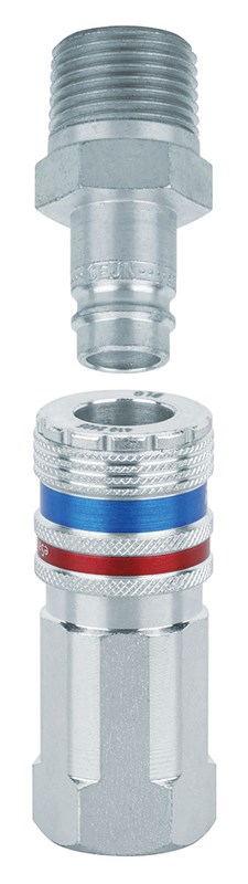 1/2" Female Coupler with 1/2" Male Plug Assembly