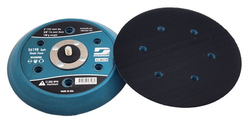 6" (152 mm) Dia. Vacuum Disc Pad, Hook-Face, Short Nap