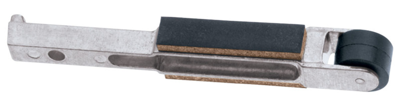 Ensemble de bras de contact, diamètre 3/4" x largeur 1/2", roue en caoutchouc, avec plateau de 1/2" (13 mm) de largeur