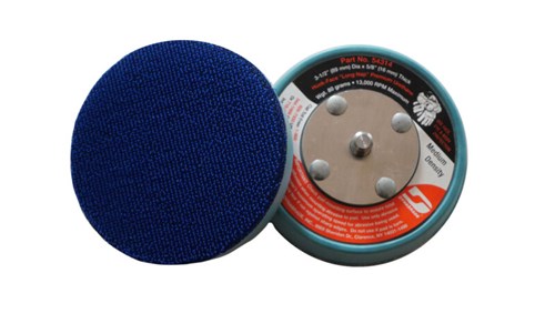 3-1/2" (89 mm) Dia. Non-Vacuum Disc Pad, Hook-Face, Long Nap