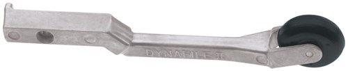 Contact Arm Ass'y, 1" Dia. x 3/8" W, Radiused Rubber Wheel, Loose Belt Application