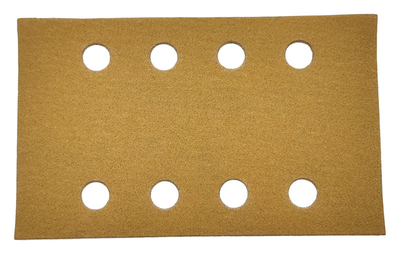 Feuille DynaCut à grain 220, face adhésive, pour aspiration, 81 mm de largeur x 133 mm de longueur