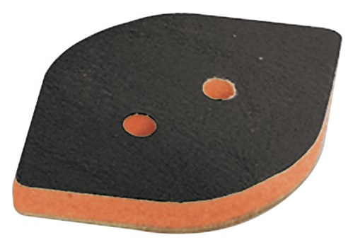 3-3/4" (95mm) W x 2-3/8" (60mm) L Non-Vacuum Dynafine Tear Drop Disc Pad, Vinyl Face
