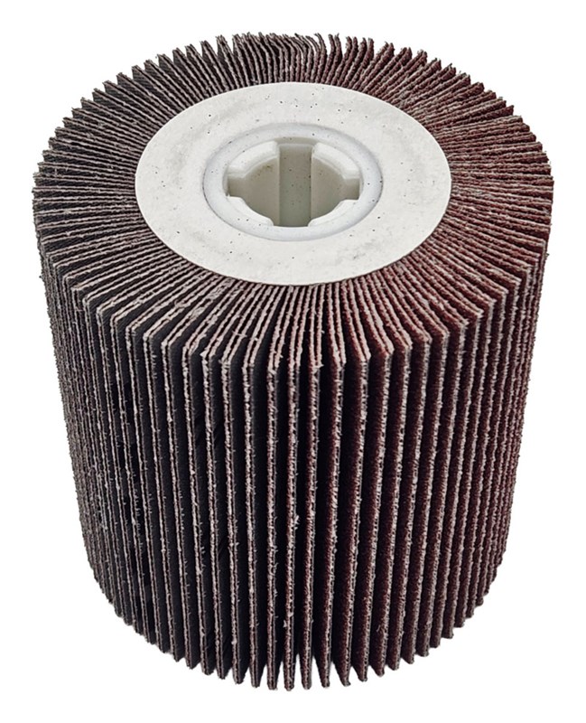 4" (102 mm) Dia. x 4" (102 mm) x 3/4" (483 mm) L 60 Grit A/O Flap Wheel
